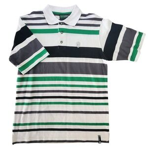 Southpole Authentic Collection Mens‎ Size M Vintage Striped Polo Shirt MCMXCI